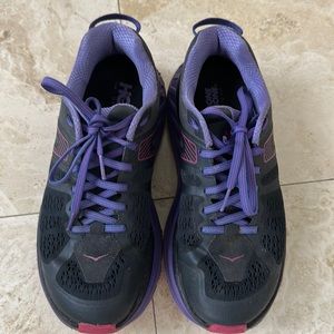 Hoka One One Stinson ATR 5 Women’s Size 8 Running Shoes Purple Black